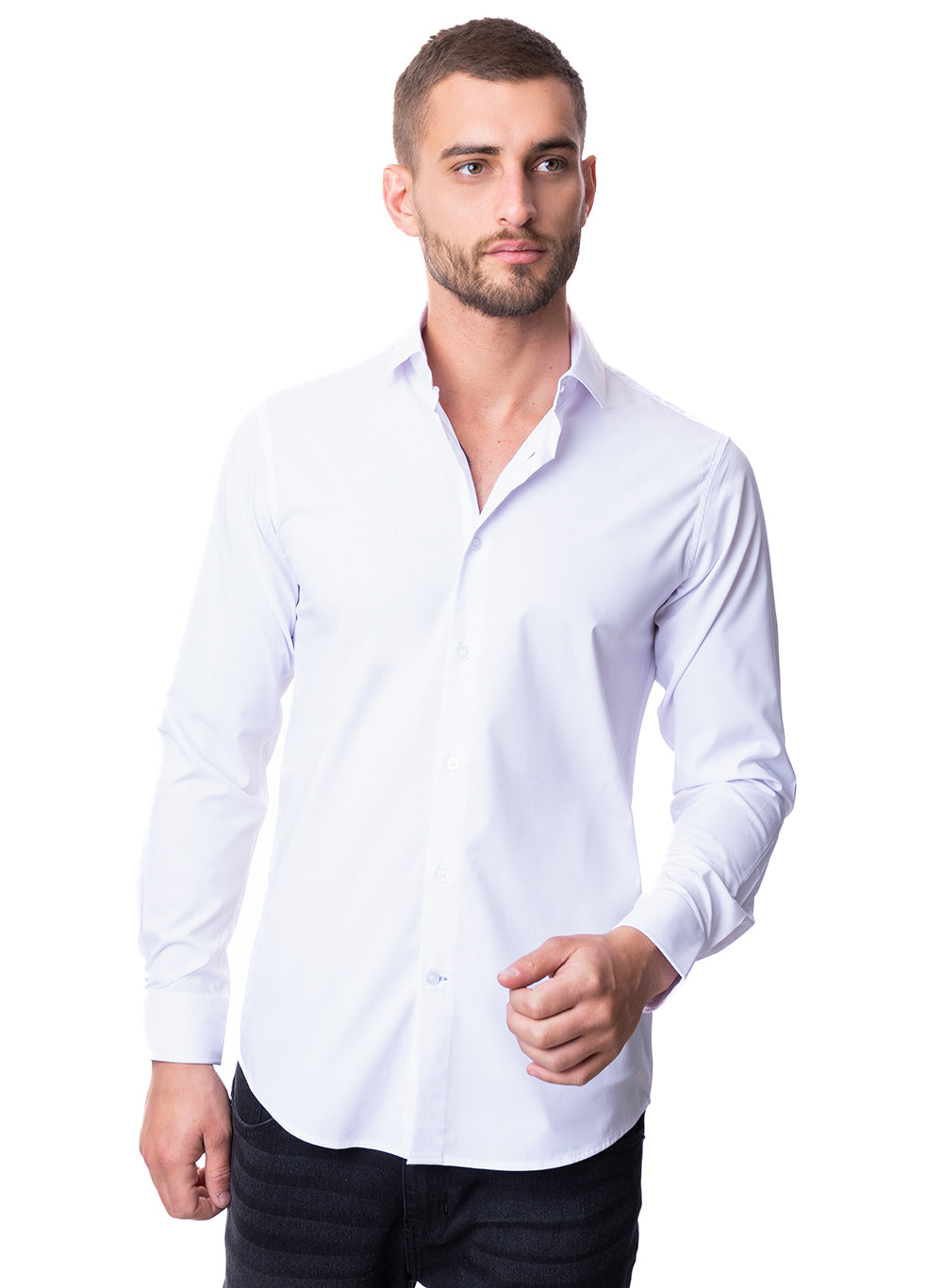 Camisa Bambú Blanca Vermonti Modelo H8236 – ALDO CONTI