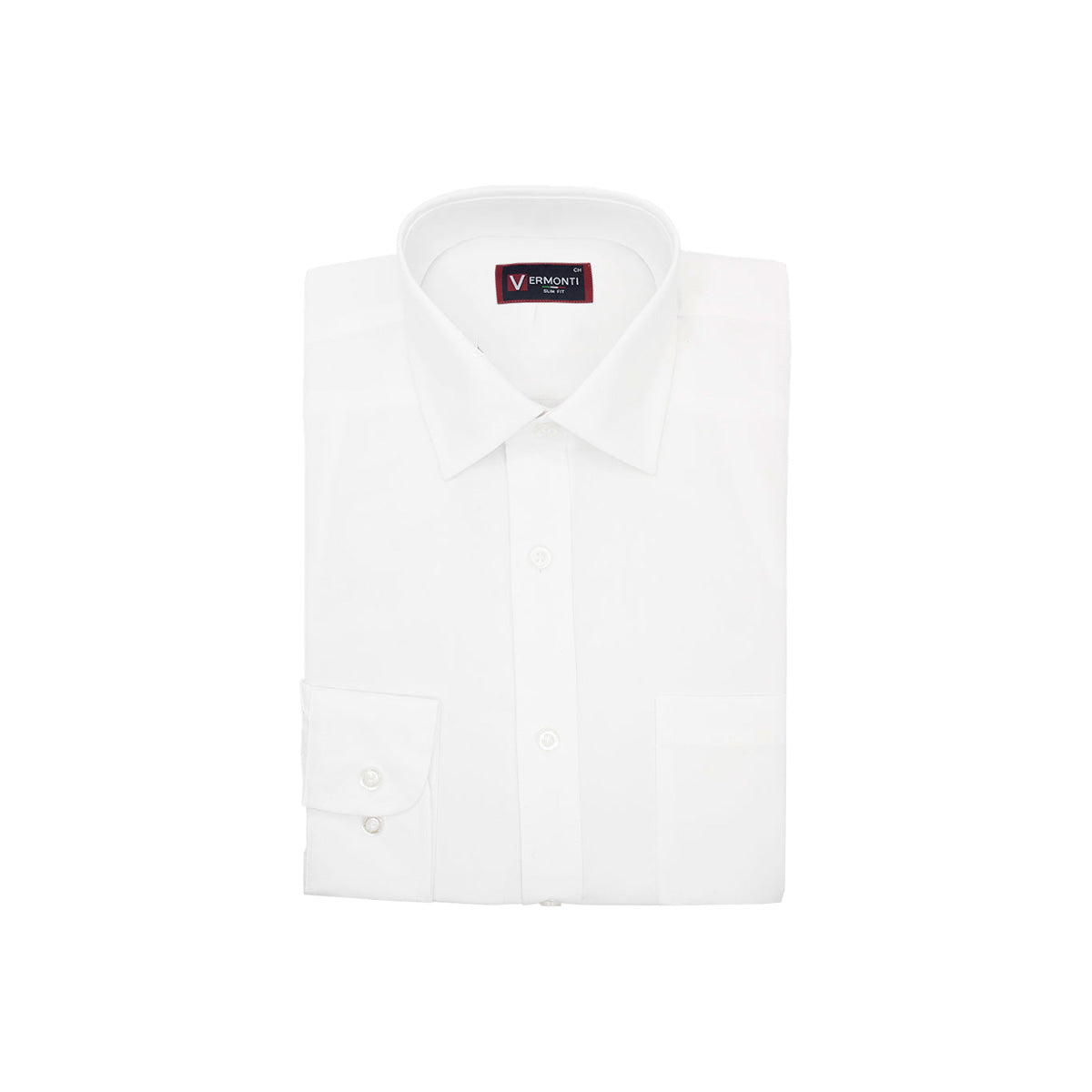 Camisa Casual Camisa Vermonti Super Slim Fit Camisa Blanca