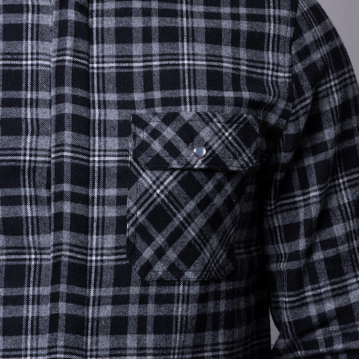 Camisa negra a cuadros Vermonti HB667 - foto 3