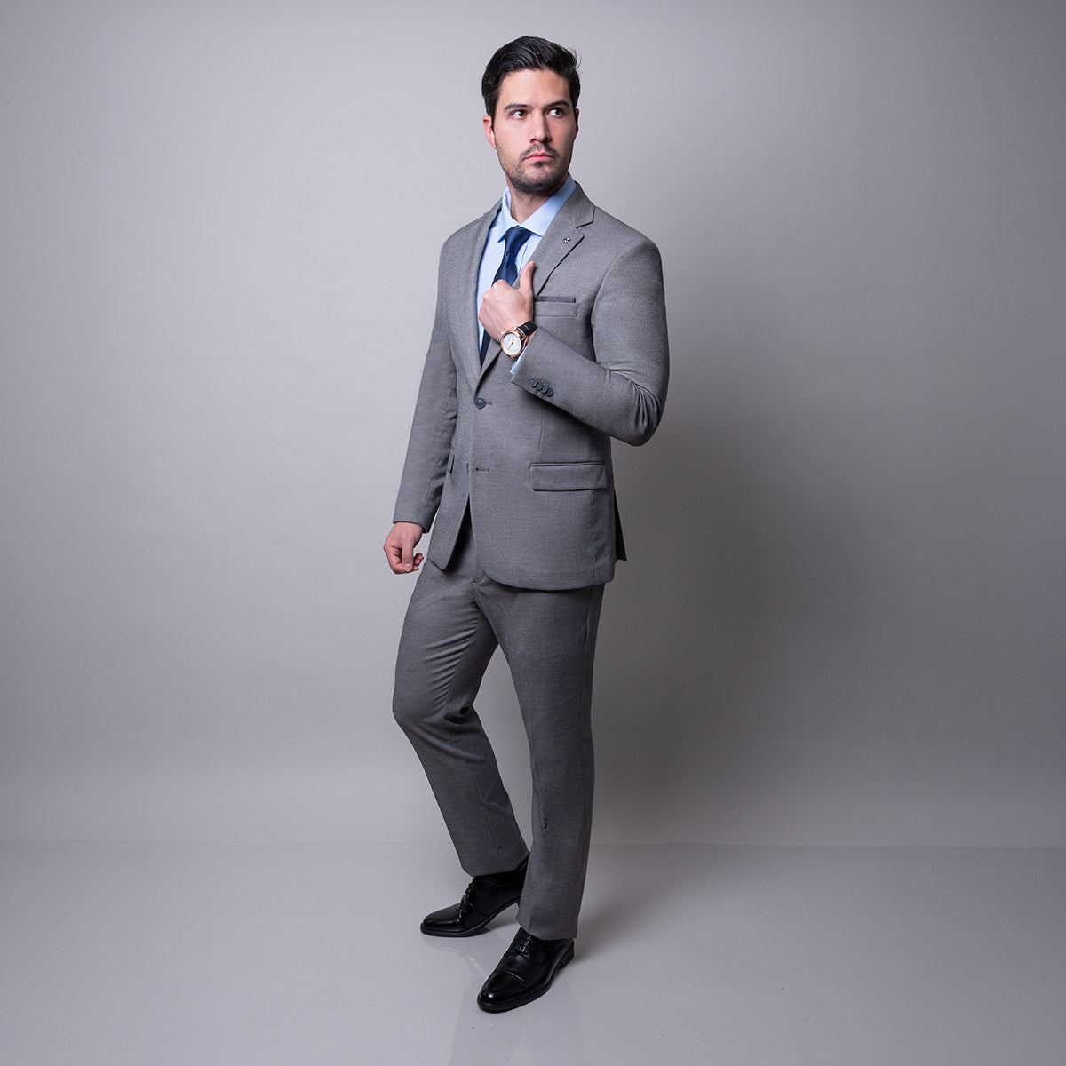 Traje gris acero Aldo Conti Black T3046 - foto 2