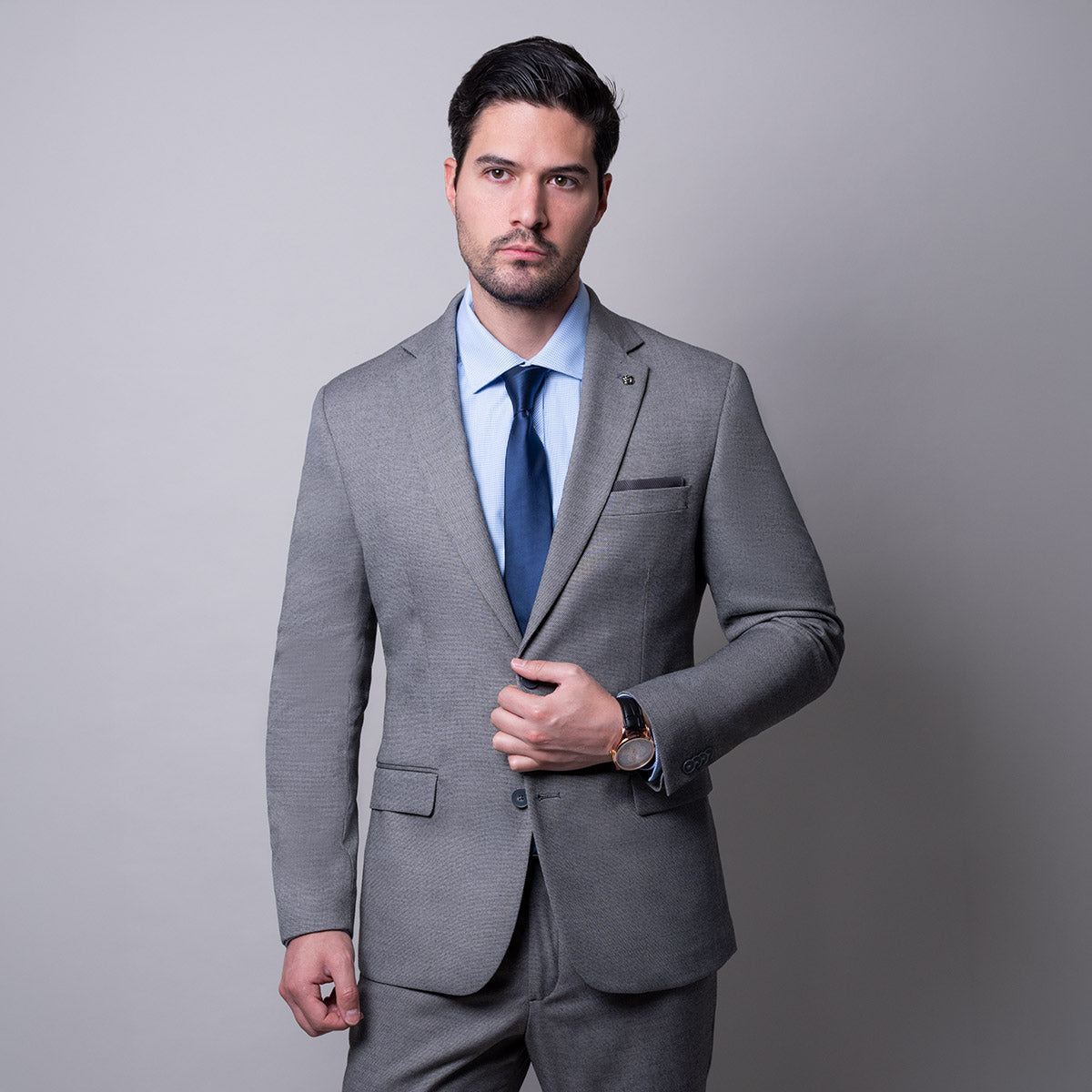 Traje gris acero Aldo Conti Black T3046 - foto 1