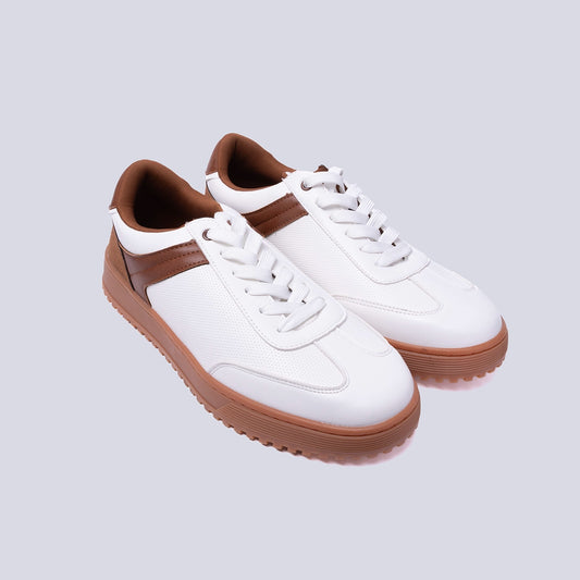Tenis casuales blancos con café Nova Era | Vermonti HC185