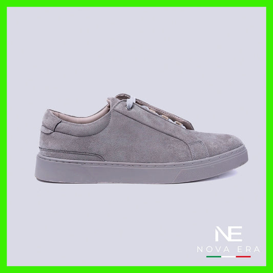 Tenis grises de gamuza Nova Era | Vermonti HC189