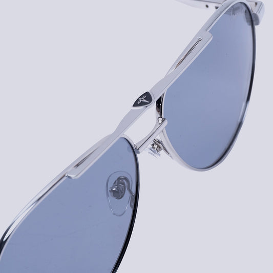 Lentes Nova Era tipo aviador en negro/plata | Argento HC195