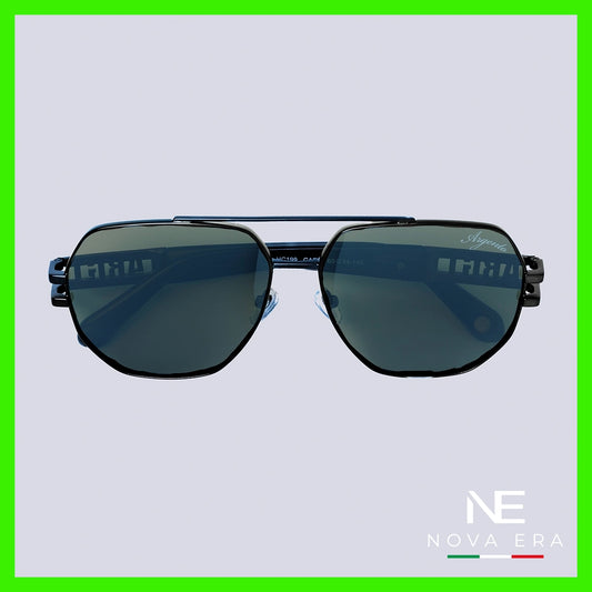 Lentes de sol Nova Era tipo aviador en negro | Argento HC198