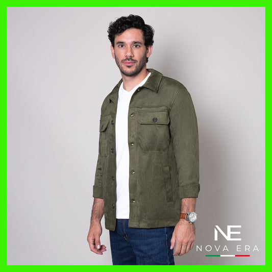 Sobrecamisa verde olivo slim fit Nova Era| Vermonti HC264