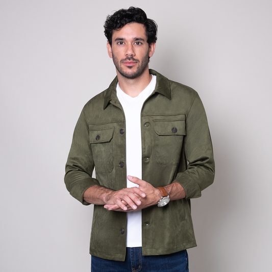 Sobrecamisa verde olivo slim fit Nova Era| Vermonti HC264