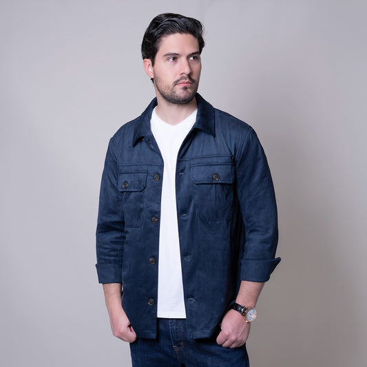 Sobrecamisa marino Nova Era slim fit | Vermonti HC267