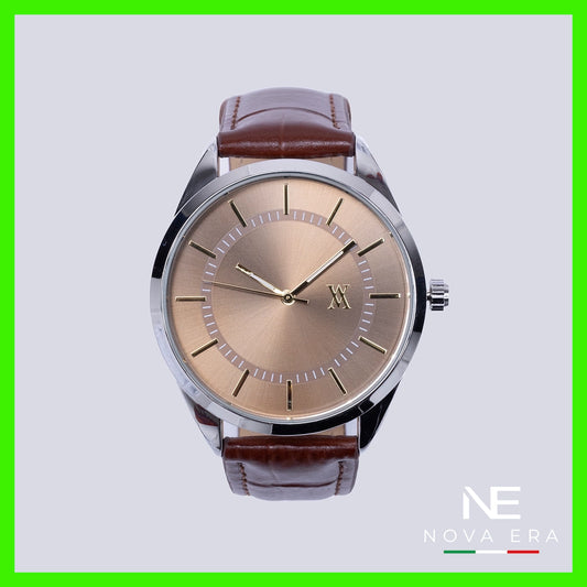 Reloj análogo café carátula champaña | Vermonti HC406