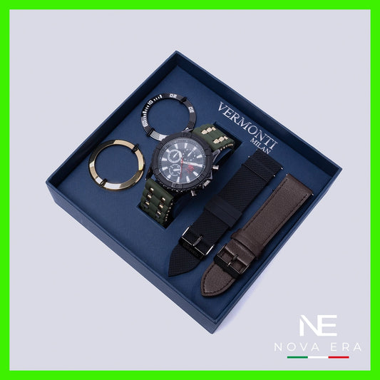 Set reloj olivo análogo Nova Era | Vermonti HC412