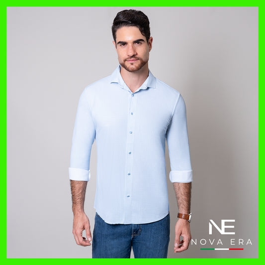 Camisa azul cielo slim fit Nova Era | Vermonti HC522
