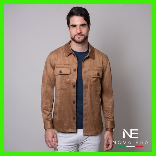 Sobrecamisa khaki slim fit Nova Era | Vermonti HC625