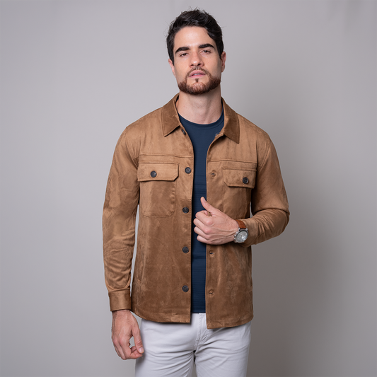 Sobrecamisa khaki slim fit Nova Era | Vermonti HC625