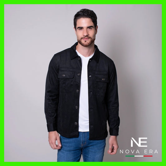 Sobrecamisa negra slim fit Nova Era | Vermonti HC627
