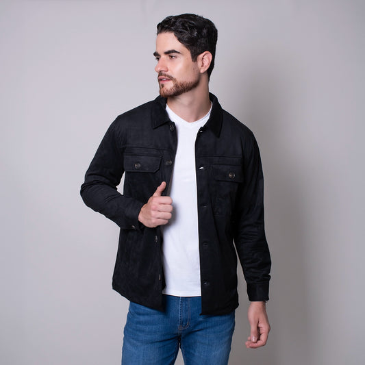 Sobrecamisa negra slim fit Nova Era | Vermonti HC627