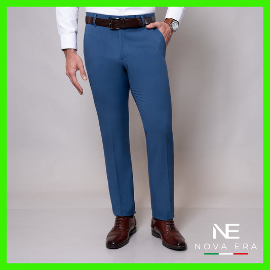 Pantalón azul acero Nova Era slim fit | Vermonti R8302